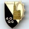 40° (Esc) Quartier Général de la 1° Armée, pastille oblongue