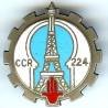 224° Cie de Circulation Routière, émail, attache coupée