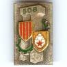 508° Régiment du Train, émail, pastille oblongue
