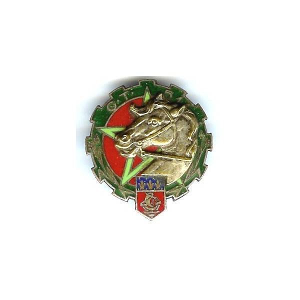 511° Groupe de Transport, tête relief, émail, dos lisse