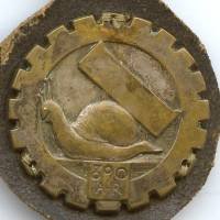 890° / 23° Compagnie Auto-Routière , escargot, cousu sur son cuir, patiné