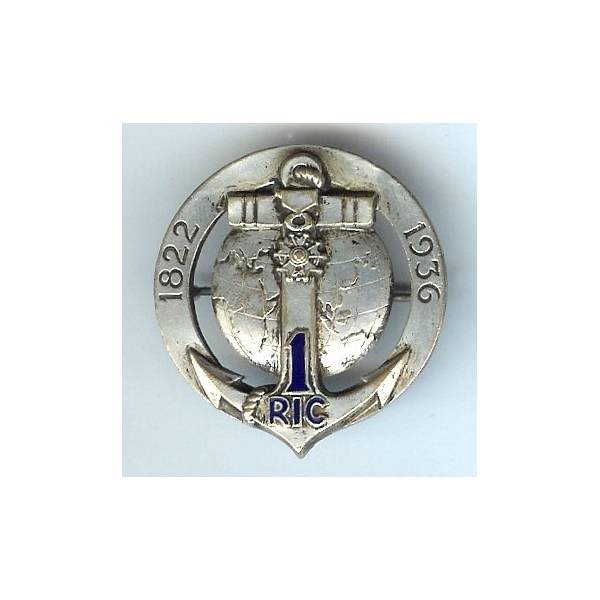 1° RIC, 1822-1936, sans croix de Lorraine, patiné