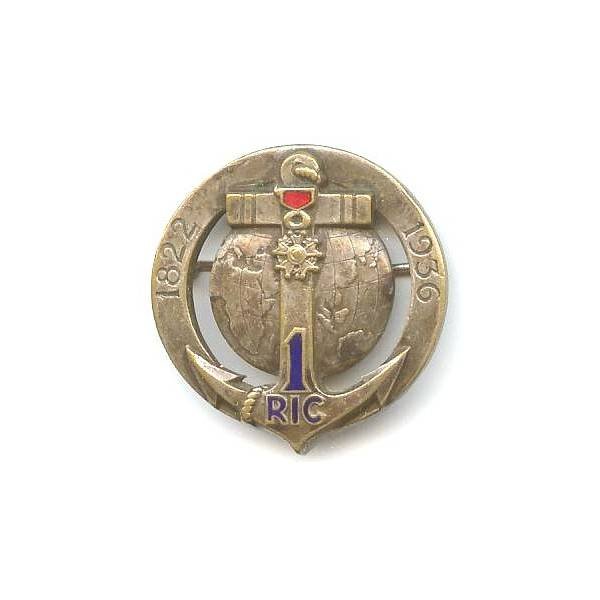 1° RIC, 1822-1936, sans croix, ruban émail, un peu déformé