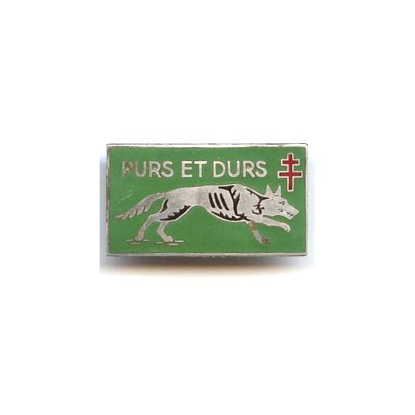 2° Corps d' Armée FFL , loup argenté, "purs et durs", 36 mm