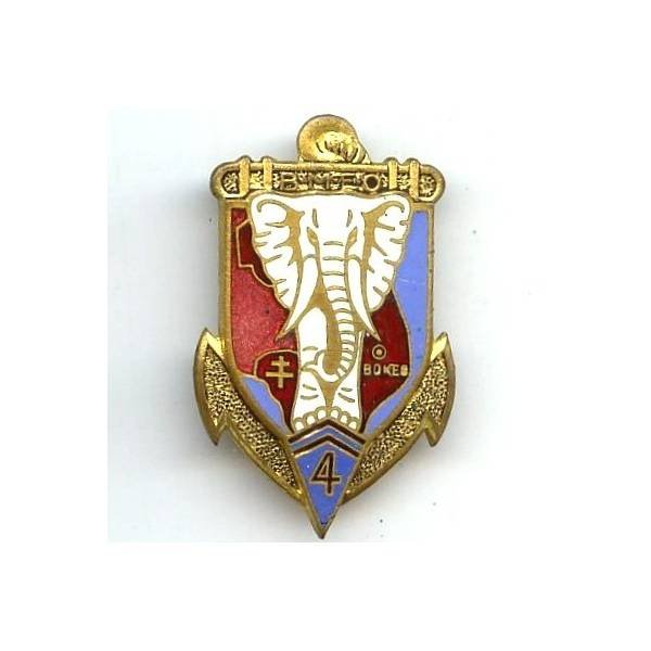4° BMEO, ancre dorée, Thaïlande lie de vin, infime éclat