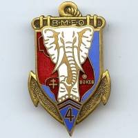 4° BMEO, ancre dorée,...