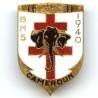 Bataillon de Marche 5 de la 1° Division de la France Libre , Cameroun, éléphant, épingle de nourrice