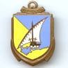 6° Bataillon de Commandement et Services , émail, 2 boléros lisses, attache cassée
