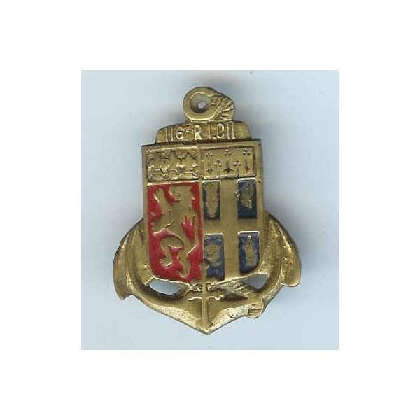 6° Rgt d' Infanterie Coloniale, 33x44, métal coulé peint