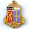6° Rgt d'Infanterie Coloniale , 3 hermines, boléro rectangle, Courtois Paris en arc