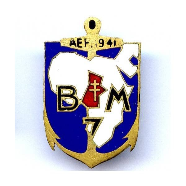 Bataillon de Marche 7 / 1° Division de la France Libre , Afrique Equatoriale Française 1941