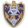 7° Rgt d'Infanterie de Marine / Centre d'Instruction , émail, boléro lisse ourlé