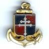 9° Division d'Infanterie Coloniale , aluminium peint, mauvais état