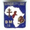 Bataillon de Marche 10 / 1° Division de la France Libre , Afrique Française Libre, 36 mm, petite restauration