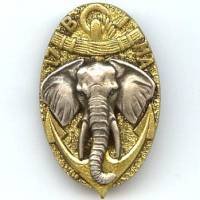 17° BIMA, doré, éléphant...