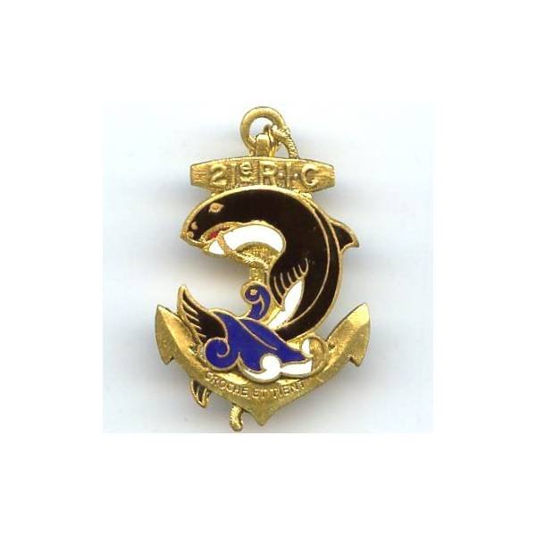 21° Rgt d' Infanterie Coloniale, flots bleus et blancs