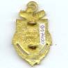 24° Rgt d'Infanterie de Marine , tête de panthère, lettres relief, émail