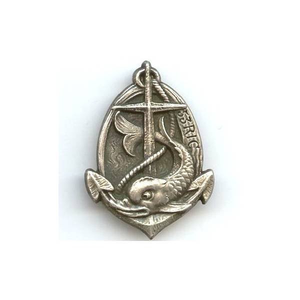 53° Régiment d' Infanterie Coloniale , poisson sur ancre