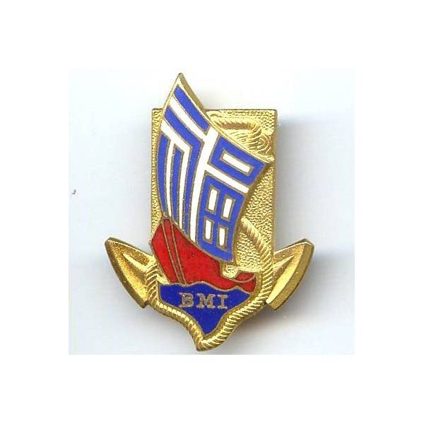 Bataillon de Marche Indochinois , jonque rouge à voile bleue et blanche