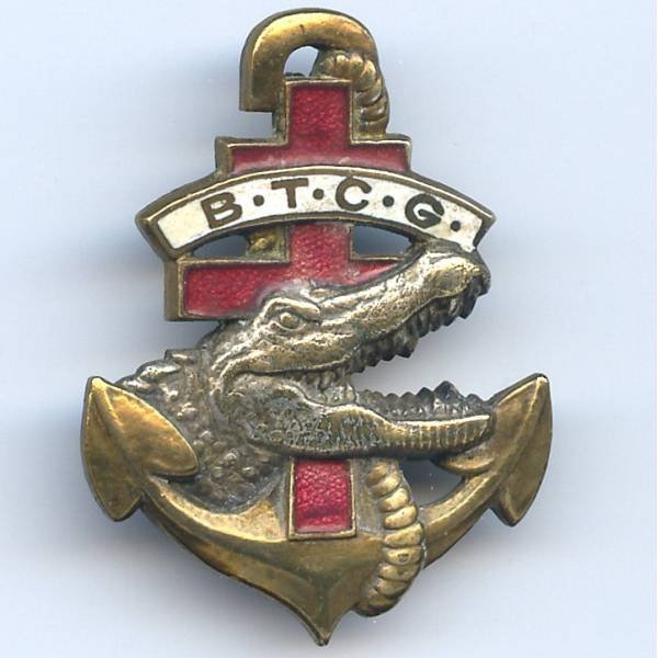 Bataillon de Tirailleurs du Congo-Gabon, crocodile, patiné