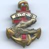 Bataillon de Tirailleurs du Congo-Gabon, crocodile, patiné