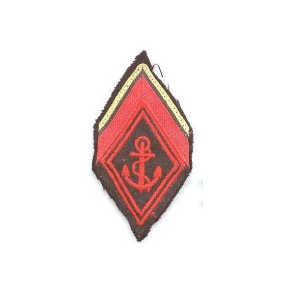 Infanterie Coloniale , losange de bras de 1° classe engagé, tissu