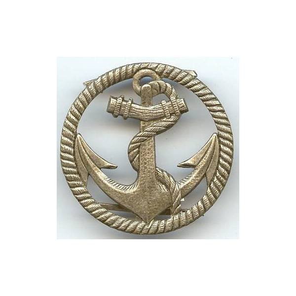 Insigne de bérêt colo, cordonné, argenté, fixation pattes