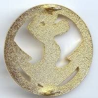 Insigne de bérêt colo, doré