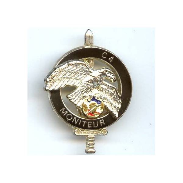 Centre d'Entraînement Commando / 1° Choc / Moniteur C 4 , aigle argenté rapporté
