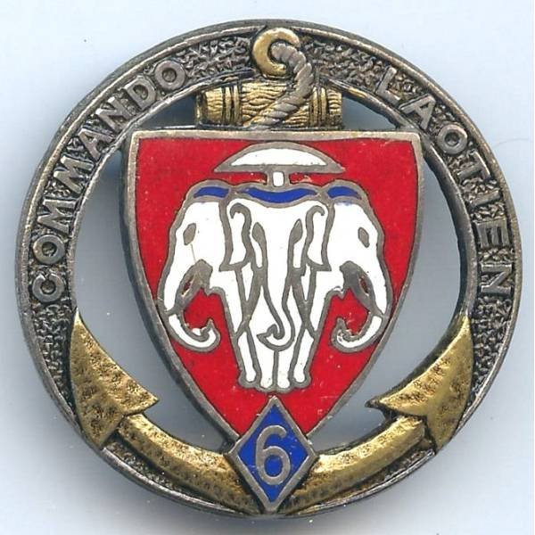 6° Commando Franco-Laotien , éléphants blancs, matriculé 278