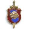 Cdo 14, tête de lion, dos meulé, éclat d' émail