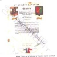 2° Bataillon de Franche-Comté, 1° Armée 43-46, alu peint