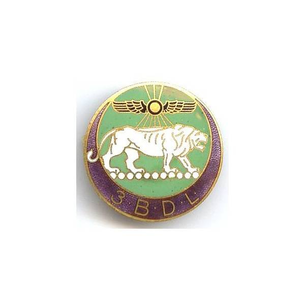 3° Bataillon du Levant , lion blanc, boléro oblong à fenêtre argenté