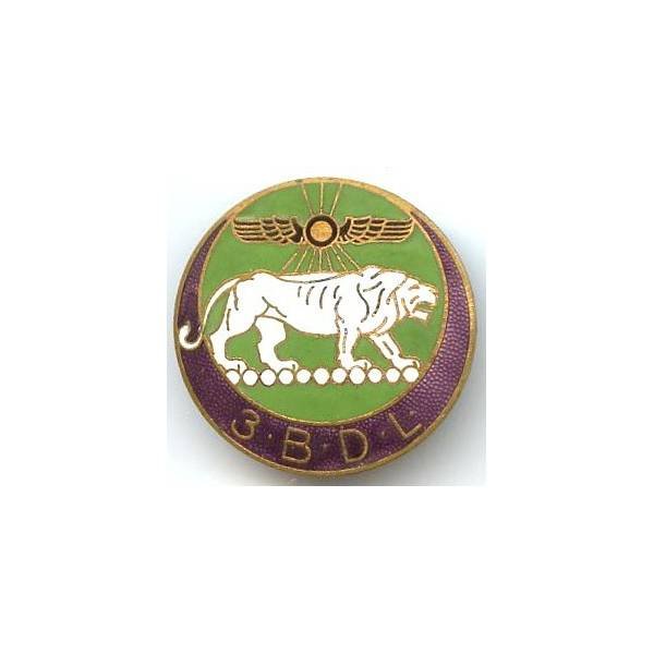 3° Bataillon du Levant , lion blanc, dos lisse, boléro oblong