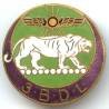 3° Bataillon du Levant , lion blanc, dos lisse, boléro oblong