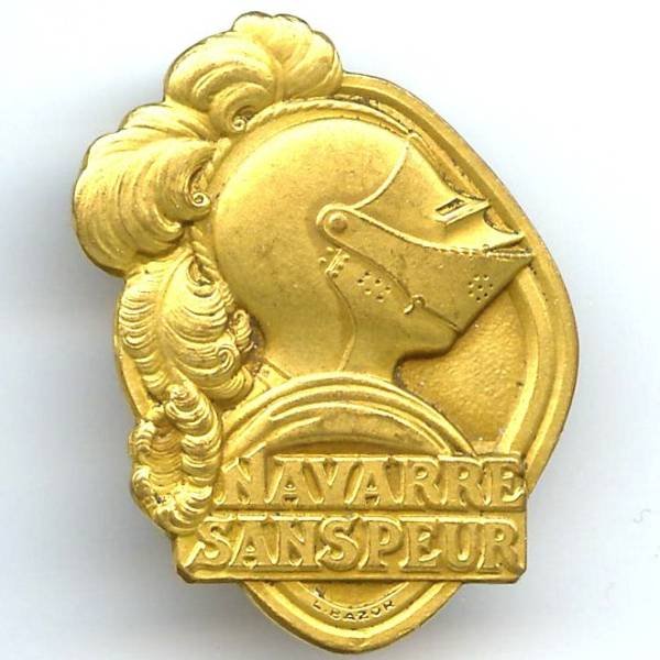 5° Régiment d'Infanterie , Navarre sans peur, L Bazor, au dos "5° RI Cie M"