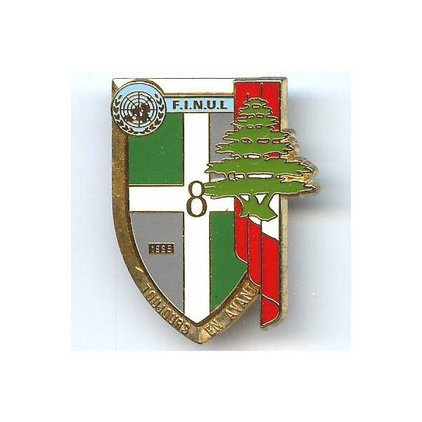 8° Régiment d' Infanterie FINUL 1985, au dos "16° mandat"