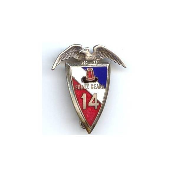 14° Régiment d'Infanterie , Forez-Béarn, gros boléro rond