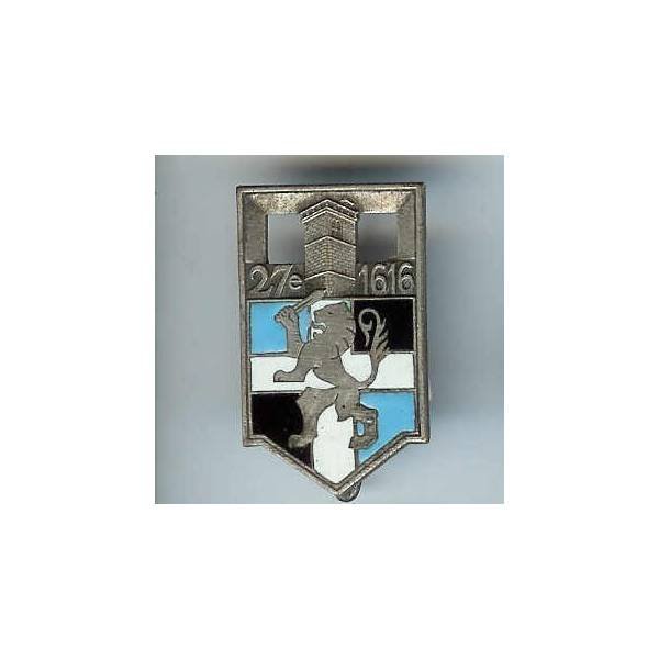 27° Régiment d' Infanterie, lion à plat
