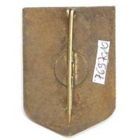 46° Régiment d'Infanterie , plutôt mourir que faillir , 2 têtes, émail, attache cassée