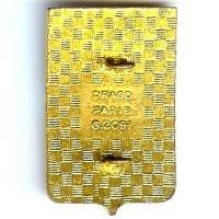 57° Régiment d' Infanterie, rouge et orange, émail