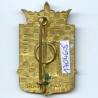 60° Régiment d'Infanterie , as de coeur, émail, dos guilloché, boléro lisse