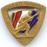 101° Rgt d' Infanterie, en avant, émail, retirage, past. Ab