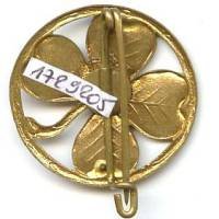 106° Régiment d'Infanterie , trèfle, 30 mm, petit boléro lisse