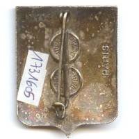 110° Rgt d' Infanterie, émail, dos lisse, 2 pastilles Drago