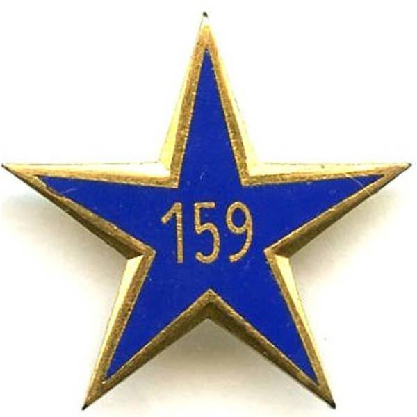 159° Régiment d'Infanterie Alpine / Section d'Eclaireurs Skieurs, chiffres fins, grosse bordure, anneaux