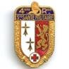 Service Santé / 4° Région Militaire, doré, marquage en haut