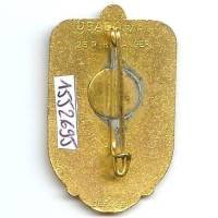Service Santé / 4° Région Militaire, doré, marquage en haut