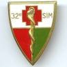 32° Section d'Infirmiers Militaires  Bühl , doré, G 1780 latéral, anneaux