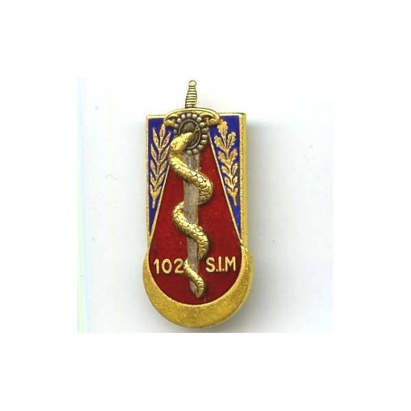 102° Section d' Infirmiers Militaires, dos lisse